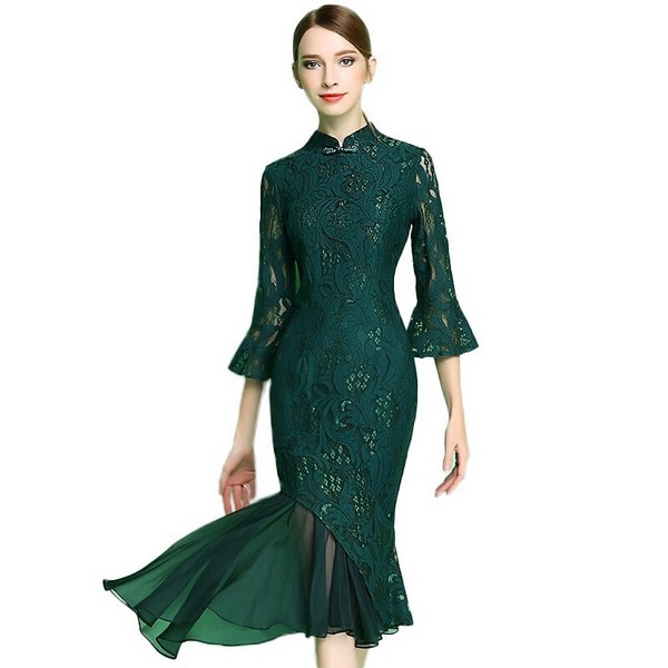 高腰连衣裙,黄金比例制造大长腿