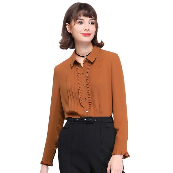 纯色雪纺衫,唯美浪漫优雅成仙