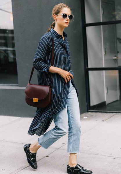 时髦又百变,衬衫裙凹造型从不敷衍