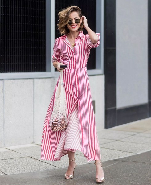 时髦又百变,衬衫裙凹造型从不敷衍