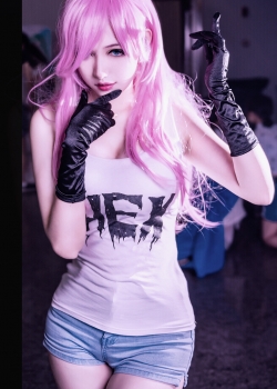 性感刮骨刀夏禾cosplay美女写真图片