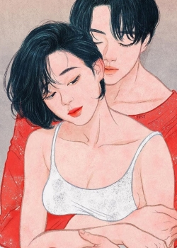 创意情侣手绘插画手机壁纸图片