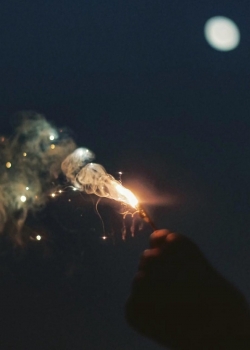 唯美绚烂烟火夜景手机壁纸