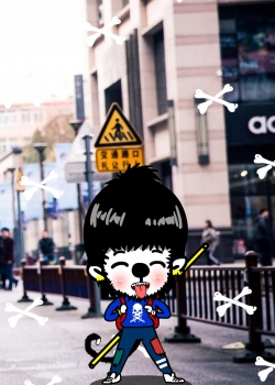 超可爱仁猴卡通图片手机壁纸