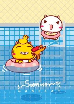 超可爱哈咪猫卡通图片手机壁纸