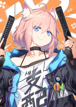 俏皮可爱动漫美女手机壁纸