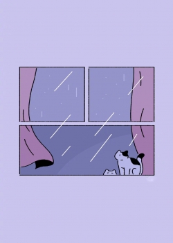 简单小清新插画手机壁纸