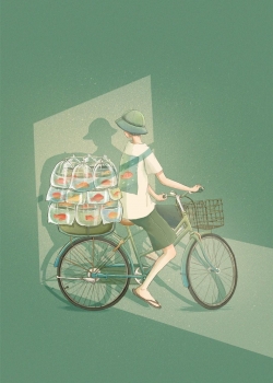 小清新意境插画手机壁纸