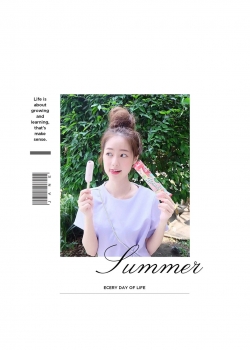 清爽可爱美少女手机壁纸