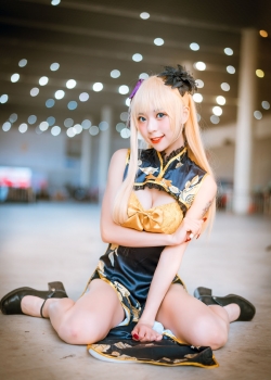 旗袍美女高开叉美腿性感同人cos写真