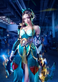 王者荣耀虞姬森之风灵cosplay图片