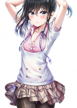 二次元美女插画手机壁纸