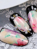 花朵美甲教程 花朵美甲图片