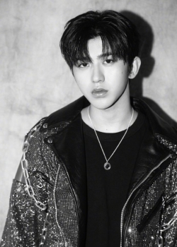 蔡徐坤闪钻机车夹克帅气图片