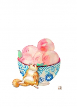 卡通食物手绘插画高清手机壁纸