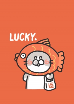 橙色系手绘插画高清手机壁纸