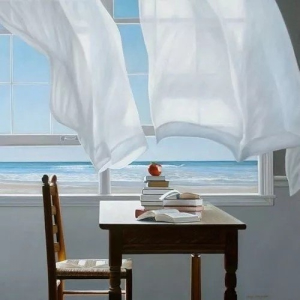 唯美家居风 静物/Karen Hollingsworth 绘画作品 ​​​ 起风了