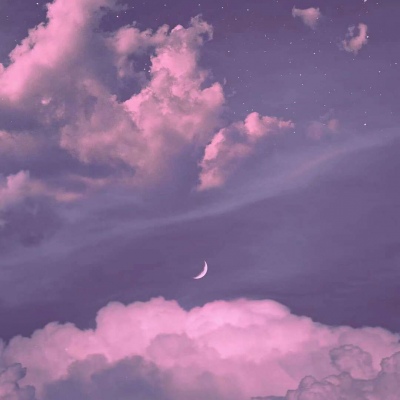 天空唯美风景美图   月亮?生活就是填不满的黑色