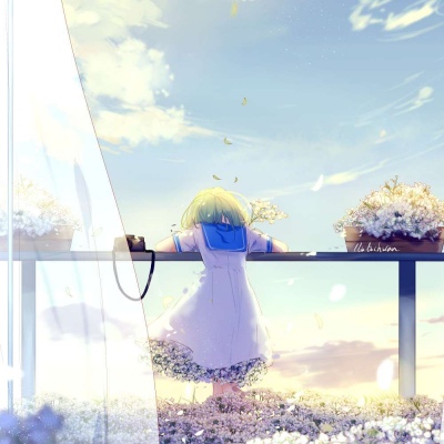 齐烟/跨过晨昏线   便是永夜#唯美#插图#