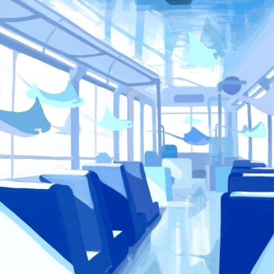 沐糖/蓝色海洋系列 梦幻唯美治愈简约风景静物壁纸