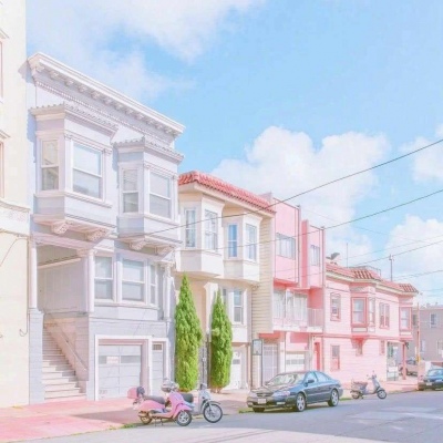 莫小昕。粉色系背景图