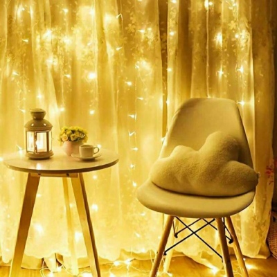 莫小昕。暖黄色灯光背景图