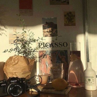 风景静物头像   落日