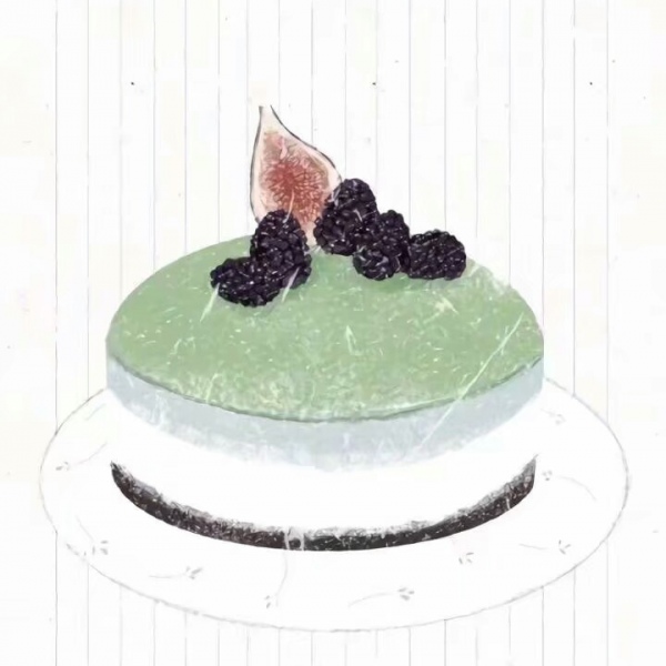 林知晚  抹茶味绿色甜点壁纸