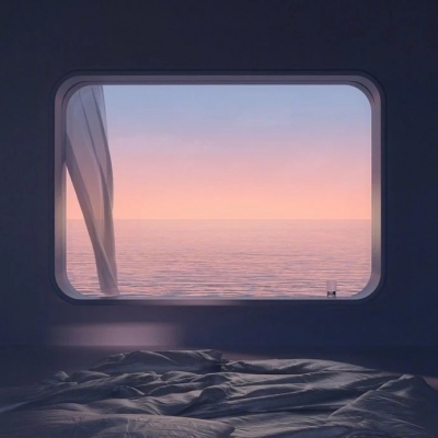 千鹤/唯美意境海边风景/想寄一个春天给…