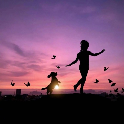 一组背影唯美头像