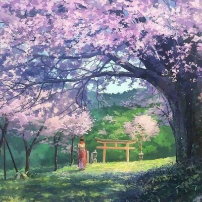 姜辞 动漫风景唯美/星空迷上了山野有雾有灯也有归人