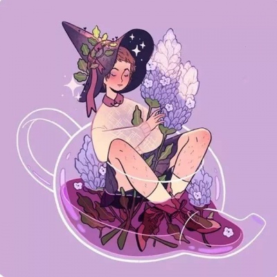 治愈系唯美插图.   窗外下着冷清清的雨