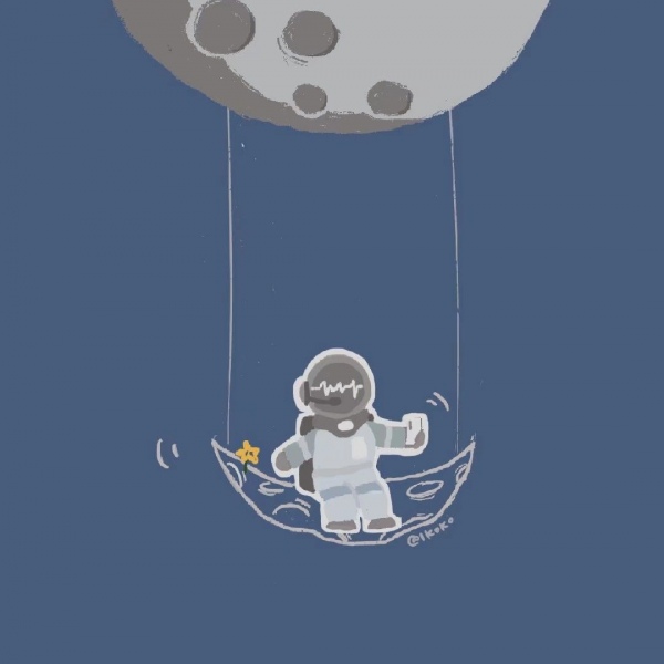 林知晚  蓝色唯美小清新可爱壁纸