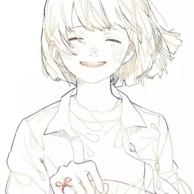 千鹤/少女插画/线条搞/清新/あすぱら