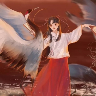 古风动漫女头——落入凡尘。