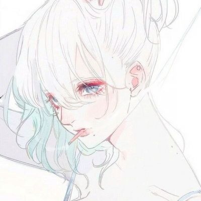 动漫酷酷的头像女