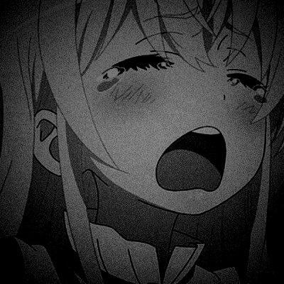 黑白丧系女头/真正的快乐来自认真生活的你。