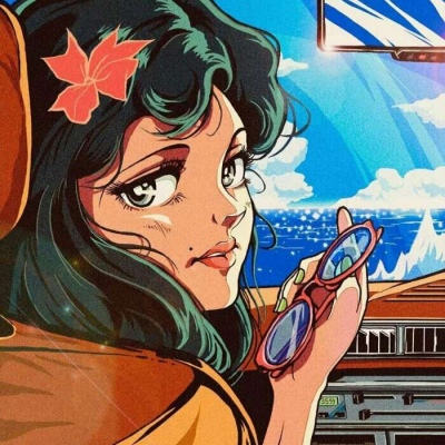 动漫女生 图源 堆糖.♡