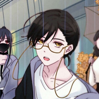 【动漫情侣头像】最想见是你的笑脸，最难忘是你的容颜。