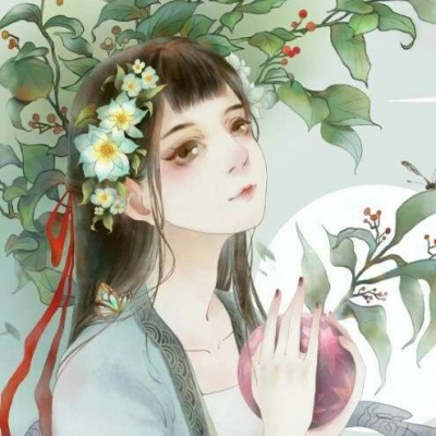 古风女头 唐崎夜雨