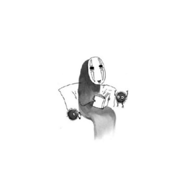 静静/动漫无脸男黑白头像