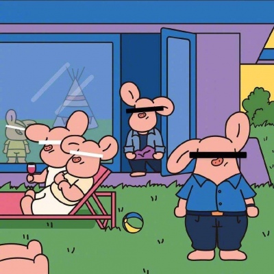 超少女漫画风格小猪/林芙/该吃吃，该喝喝，遇事别往心里搁