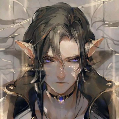 有品位的男人微信头像  唐崎夜雨／二次元手绘帅气高冷