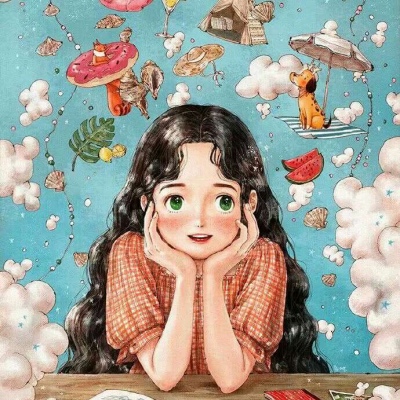 森系漫画女生头像  森林女孩日记