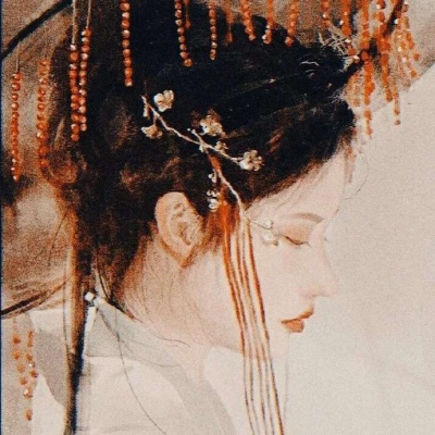 唐崎夜雨／ 意境手绘古风女生头像