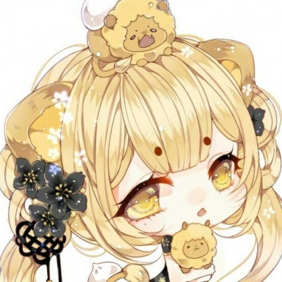 敲可耐的女生动漫头像