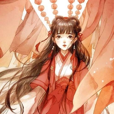 唐崎夜雨  二次元唯美古风女生