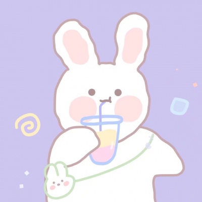 可爱到爆的简笔画小兔子  女生头像