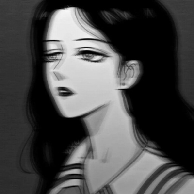 芥末./黑白动漫女头/若无庄周梦中蝶，亦无恩赐亦无劫。