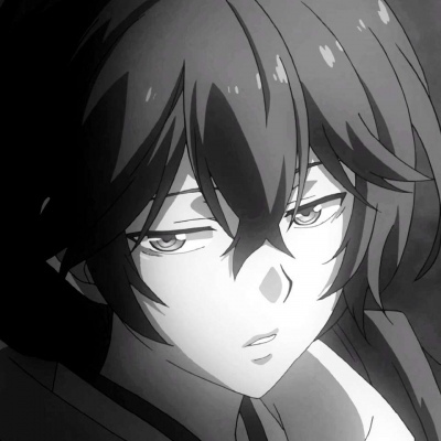 齐烟    黑白动漫男头     望喜